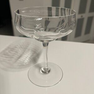 1 Baccarat Capri Optic Champagne/sherbert Glasses 5 1/4 In.